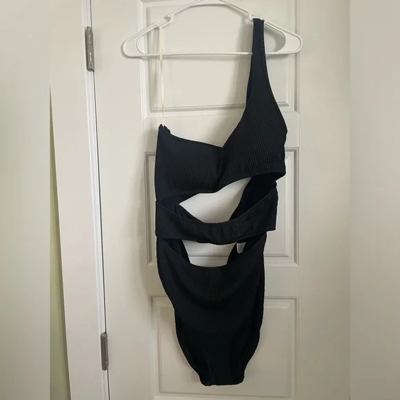 Aerie Cutout Black Bikini One Piece - Picture 2 of 7